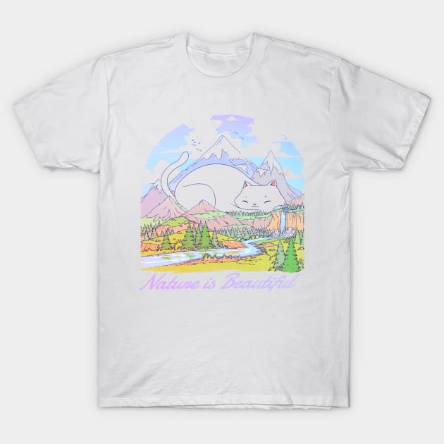 Nature cat t shirt hotsell